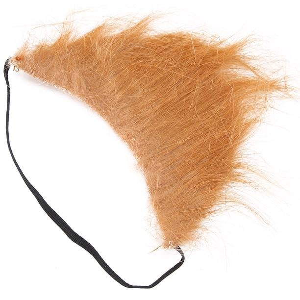 Fugacal Barba falsa, Barba de Halloween Cosplay Barba falsa Flannelette Banda elástica ajustable para fiesta para Navidad para Cosplay Fugacal No se aplica