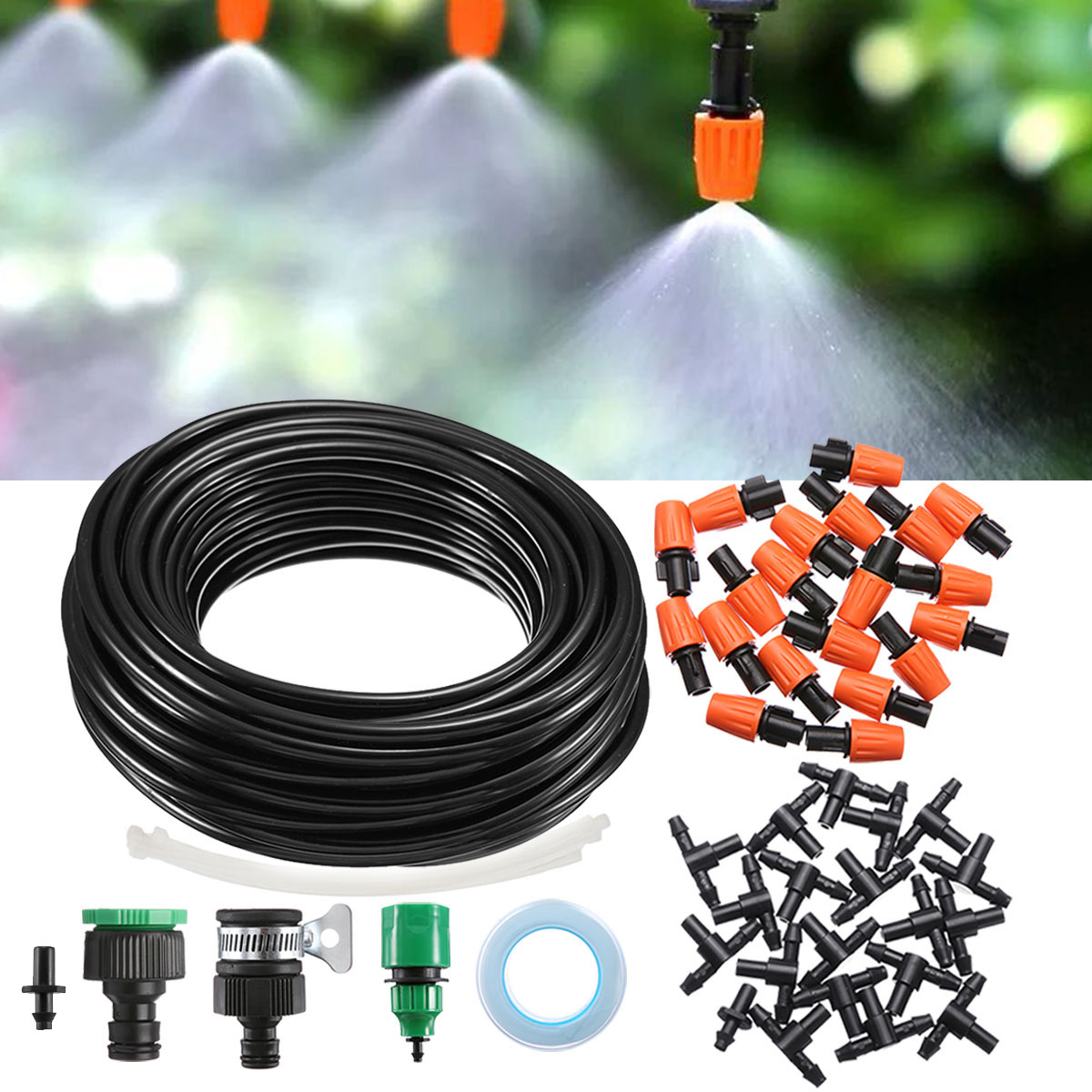 King Do Way Micro Drip Irrigation Kit Patio Plant Watering Kit