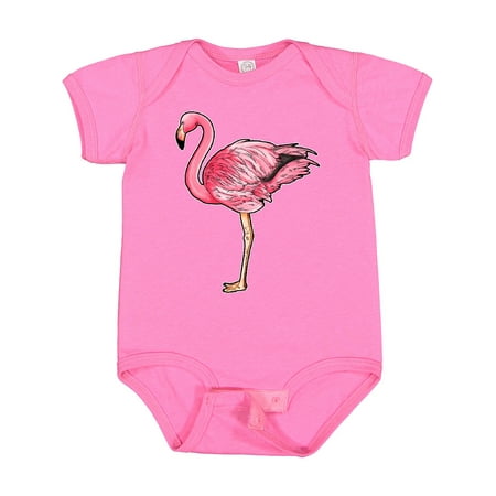 

Inktastic Pink Flamingo Gift Baby Boy or Baby Girl Bodysuit