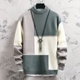 thumbnail image 2 of uikmnh Mens Casual Fashion Trend Semi Turtleneck Long Sleeved Sweater, 2 of 5