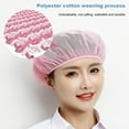 thumbnail image 2 of LShunze Adjustable Chef Cap Mesh Cooking Hats Unisex Food Service Hair Nets Washable Bakery Hat Reusable Restaurant Beanie, 2 of 9