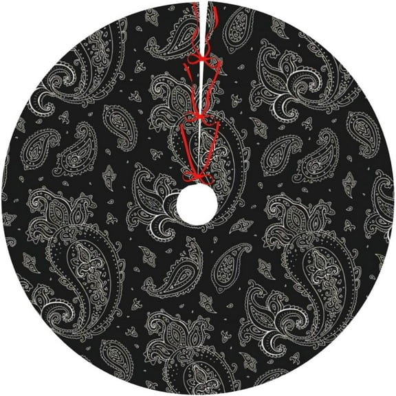 Blood Splatter Horror Christmas Tree Skirt Xmas Tree Mat Halloween Christmas Tree Ornaments Decorations Holiday Party Indoor Outdoor 48"