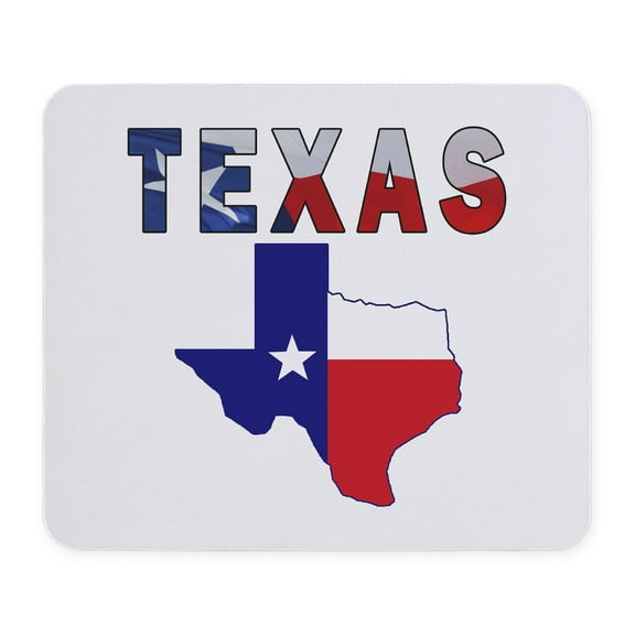 CafePress - Flag Map With Texas Mousepad - Non-slip Rubber Mousepad, Gaming Mouse Pad