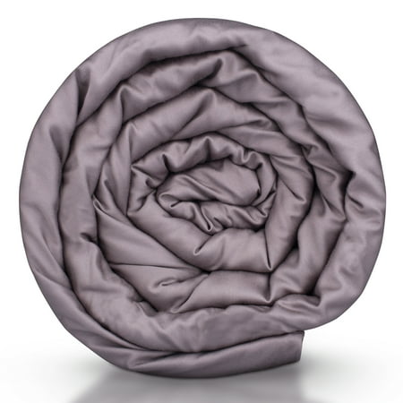 Hush Iced Weighted Blanket 30 lb. King 94 in. x 96 in. with Duvet Cover, Gray