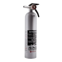 First Alert DHOME1 Rechargeable Designer Home Fire Extinguisher UL Rated 1-A:10-B:C, Pewter