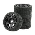 thumbnail image 3 of Milaget 4 Pieces RC Wheels and Tires Set RC Tires with Wheel Rim 1/7 1/8 RC Vehicles black, 3 of 9