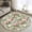 Light Green Light Pink, variant on 2.7x5 Area Rugs, Pink Green Spring Floral Non-Skid Rubber Backing Large Rectangle Rugs - Living Room Bedroom Home Office, Vintage Botanical Summer Indoor Floor Mat Carpets Washable Rug