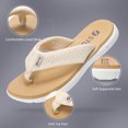 thumbnail image 5 of STQ Women‘s Flip-flop Non Slip Comfortable Yoga-Mat Thong Sandals for Outdoor Beige Brown 6 US, 5 of 6