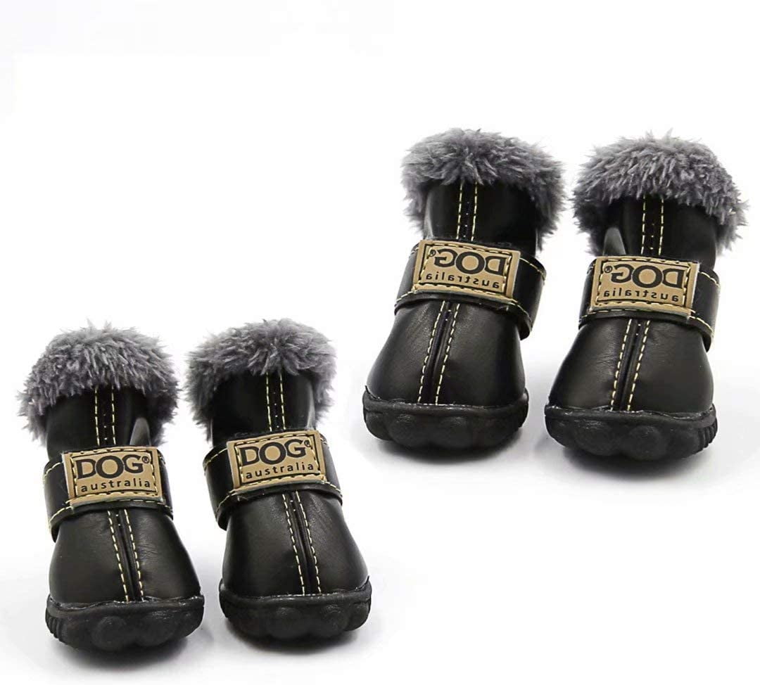 Small Dog Boots, Puppy Winter Shoes, Pet Waterproof Paw Protectors for