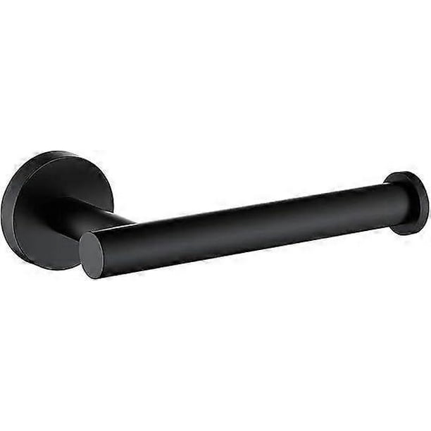 Matte Black Toilet Paper Holder SUS304 Stainless Steel, Modern Round Tissue Roll Holders Wall Mount, Toilet Paper Roll Dispenser Bathroom 5 inch TP Ho