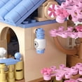 thumbnail image 4 of Cherry Blossom Tree Building Kit, Flowers House Construction Set, Tree House Building Blocks Toys for Adults, 1446 Pieces Mini Bricks, 4 of 5
