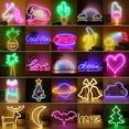 thumbnail image 1 of Letrero de neón LED para pared, decoración de dormitorio, lámpara de noche colgante de arcoíris, decoración de fiesta en casa, vacaciones, regalo de Navidad, flamenco ACTIVE Biensenido a ACTIVE, 1 of 5