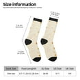 thumbnail image 2 of Fotbe Pita Tortilla Pattern Long Socks for Men & Women – Breathable & Stretchy Compression Socks, Ideal for Running, Travel, and Everyday Wear Size 5-11, 2 of 6