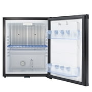 Smad 1.4 Cu ft Compact Mini Fridge Quiet Absorption Refrigerator with Lock 110V/12V Single Door