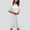 White, variant on Kmdttou Women's Short Sleeve Loose Plain Dresses Fashion Women Summer High Waist Casual Solid Round-Neck Short Sleeve Mini Dress