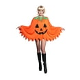 thumbnail image 4 of Halloween Pumpkin Poncho for Women, One Size Fits Most, Way to Celebrate, 4 of 4