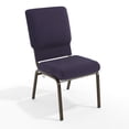 thumbnail image 2 of Advantage Eggplant Church Chair 18.5 in. Wide, 2 of 13