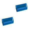 thumbnail image 1 of Billuyoard Elegante soporte para tarjetas de visita en forma de Q de escritorio de aleación de aluminio para ferias comerciales Plata 2piezas Azul, 1 of 1