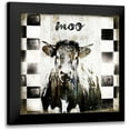 thumbnail image 1 of Sommers, Mindy 20x20 Black Modern Framed Museum Art Print Titled - Moo, 1 of 5