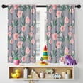 thumbnail image 5 of Blackout Kids Curtains,Pioneer Flower Floral Print Pattern Childrens Insulated Curtains Set Of 2,Bedroom Essentials,Toddler Room Decor 42"x54", 5 of 5