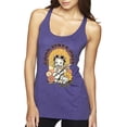 thumbnail image 1 of Wild Bobby Betty Boop Good Vibes Only Betty Boop Tri-Blend Racerback Tank Top, Purple Rush, Small, 1 of 5
