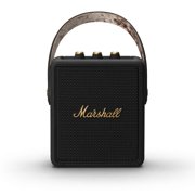 Marshall Stockwell II Portable Bluetooth Speaker, Black and Brass