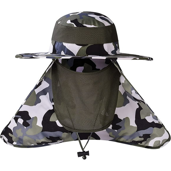 UPF 50+ Unisex Wide Brim Sun Hat Summer UV Protection Bucket Hat Foldable Fishing Hiking Boating Hat