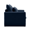 thumbnail image 6 of 51" Oversized Chair Chaise Lounge, Reclining Chair Single Sofa with Deep Seat and Throw Pillows, Comfy Thicked Upholstered Recliner Cloud Chair for Living Room, Blue, 6 of 8