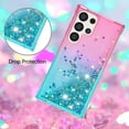 thumbnail image 5 of Case for Samsung Galaxy S24 Ultra Case Glitter Liquid Cute Clear Shockproof Back Cover,Soft TPU Phone Case for Samsung Galaxy S24 Ultra Gradient Turquoise, 5 of 14