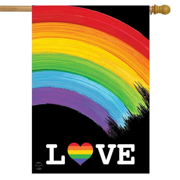 Briarwood Lane Rainbow Love Pride House Flag