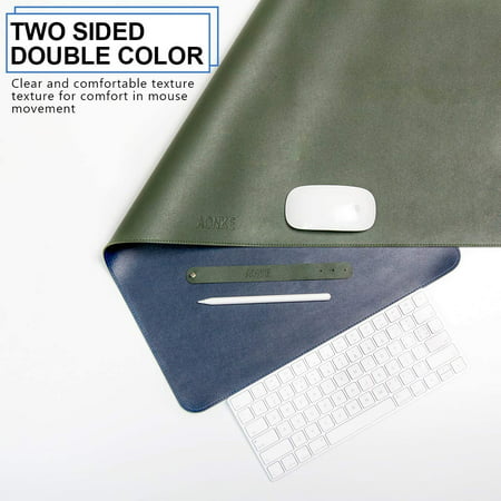 Pu Leather Desk Pad Mat 37 4 Times 15 7, Leather Desk Mats Australia