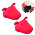 thumbnail image 3 of EeaseMX Guantes de silicona con forma de Animal, resistentes al calor, antiescaldaduras, antideslizantes, para uso en cocina, color rojo, 2 uds., 3 of 7