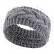 thumbnail image 4 of Diadema De Punto Elástico Para La Cabeza, Bandas Gruesas Para El Cabello Para Niñas, Mujeres, Entrenamiento, Gris Sunnimix Envolturas de punto para la cabeza, 4 of 8