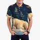 thumbnail image 1 of Fotbe Starry Sky Sleep White Bear Camiseta Polo de Golf para Hombre con Estampado – Camisa Deportiva Transpirable con Cuello Abotonado-X-Large, 1 of 6