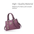 thumbnail image 3 of Sac à Main pour Femmes Poignées Supérieures Sac à Bandoulière Sac à Main Classique pour Femmes, Violet, 3 of 7