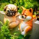 thumbnail image 4 of Estatua de perro para jardín, figura decorativa, maceta, micropaisajismo, decoración, maceta Shiba Inu, 4 of 9