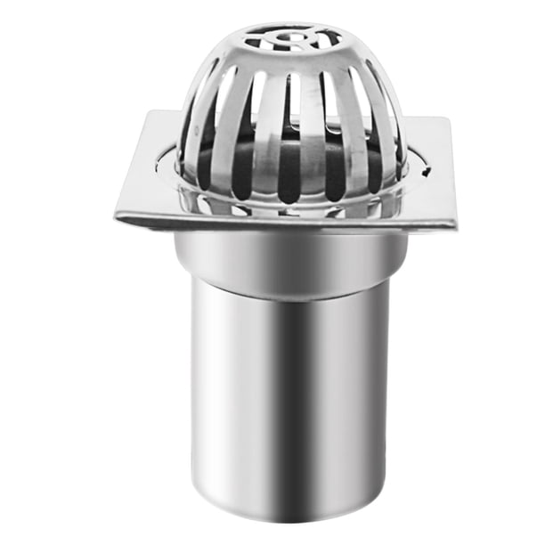 Tope de desagüe de desagüe del piso del techo, fácil de instalar, resistente al desgaste, el bloqueo de acero inoxidable para el balcón para el hogar 4 pulgadas