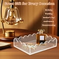 thumbnail image 4 of Unique Bargains Magnetic Acrylic Tray Scalloped Design Versatile Organizer and Display Holder Clear Rectangle, 4 of 7