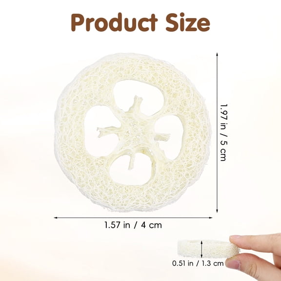 ibasenice 20 Pieces Beige Synthetic Loofah Design Hamster Chewing Toys for Pet Oral Care Tools