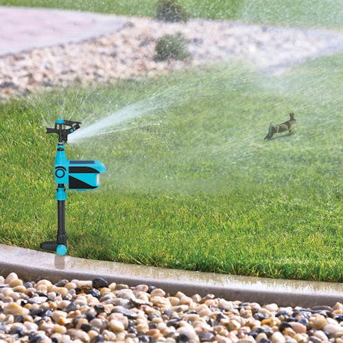 Aqua Joe AJYP101 | YardGuard Motion Sensor Pest Deterrent Sprinkler | 3 Detection Modes | 5,700 Sq. Ft. Max Coverage* | 42 Ft. Max Spray Distance
