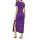 thumbnail image 3 of INSPIRE CHIC Pijamas de Mujer Vestido Largo con Escote en V y Abertura Lateral Camisón de Noche Talla XS Color Púrpura, 3 of 6