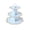 Light Blue, variant on Honmine 3-Tier Cardboard Cupcake Stand 5 Styles, Dessert Tower for Birthday Baby Shower Party Decor, Disposable Pastry Display for Snacks