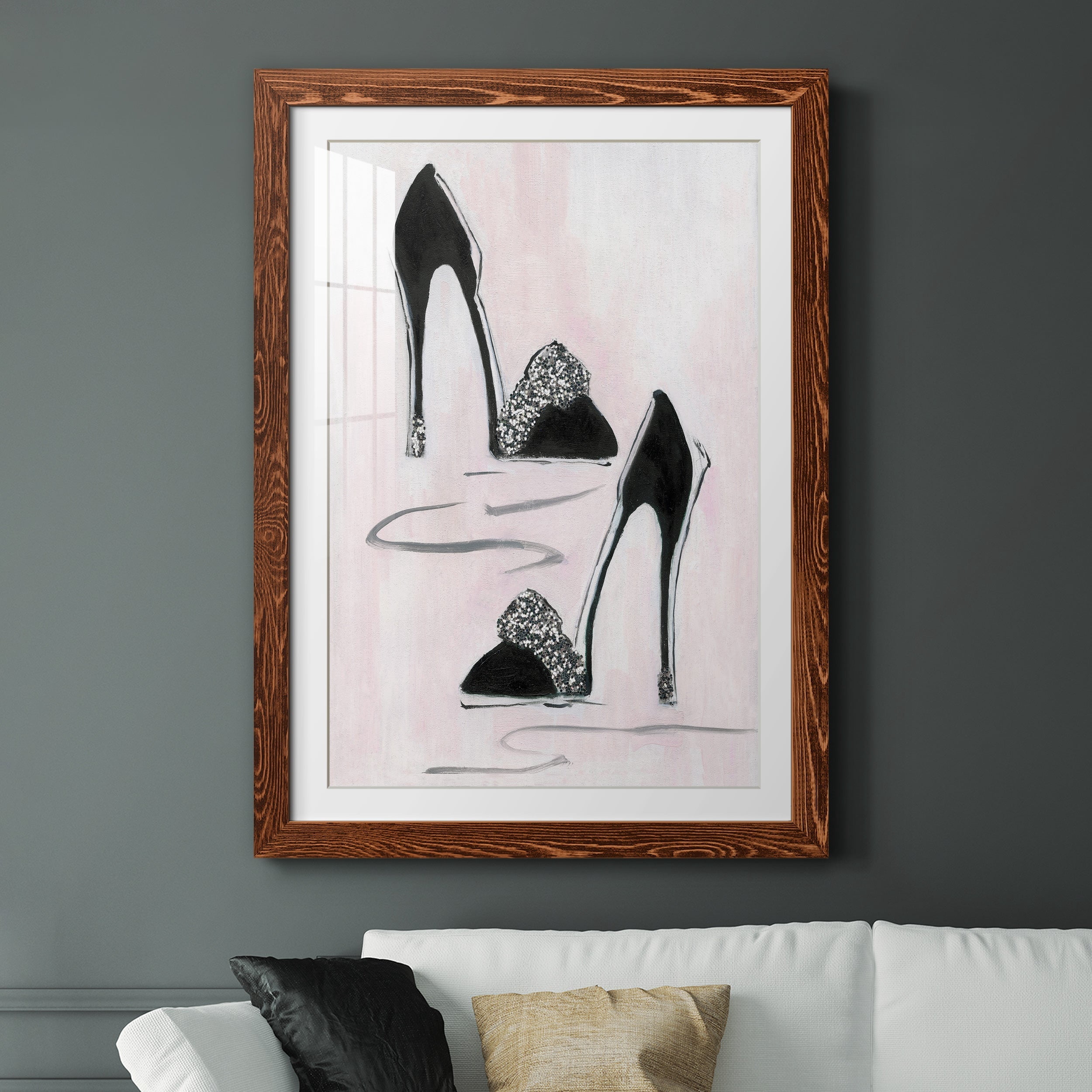 Shoes That Dazzle II - Premium Framed Print - Distressed Barnwood Frame - Ready to Hang