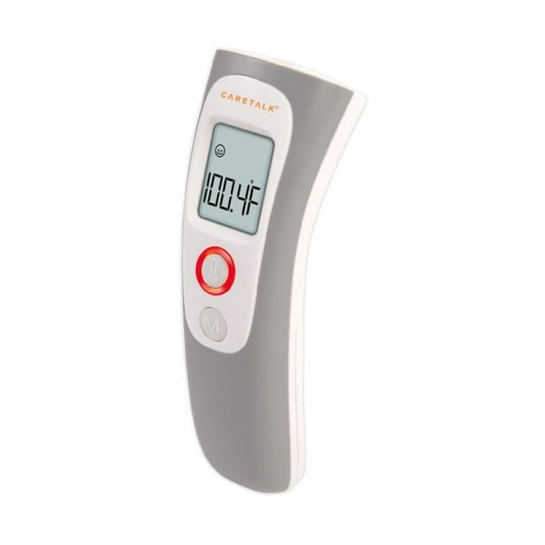 CareTalk NonContact Infrared Forehead Thermometer, Illuminated LCD