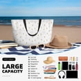 thumbnail image 5 of Wukai Rabbit And Carrot Print Zipper Bag,large Beach Tote Bag,Waterproof Sandproof Bag,Grocery and Picnic Tote Travel Bag, 5 of 5