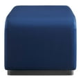 thumbnail image 3 of Accent Chair Bench Ottoman, Blue Navy, Velvet, Living Kitchen Cafe Bistro Hospitality Restaurant, Modern Contemporary Boutique HB36452, 3 of 10