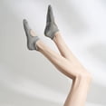 thumbnail image 4 of Gray Socks Ladies' Solid Color Backless Grip Socks Yoga Ankle Sports Socks Ladies' Anti Slip Slippers Socks, 4 of 4