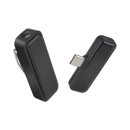 PRINxy 2.4G Lavalier Intelligent Noise Reduction Microphone Mobile Phone Outdoor Shooting Live Video Wireless Microphone Lavalier Microphone Radio Microphone Black
