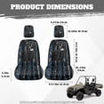 thumbnail image 7 of KUIFORTI US Flag Deer UTV Seat Covers Seats Cover with Headrest Covers for Yamaha Rhino 700 660 450 2004-2021 Water-Resistant Soft Rhino Accessories Bucket Seat Cover, 7 of 7