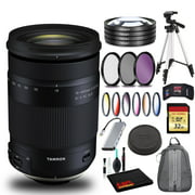 Tamron 18-400mm f/3.5-6.3 Di II VC HLD Lens for Nikon F Includes Cleaning Kit, Memory Kit, Tripod, and Filter Kits